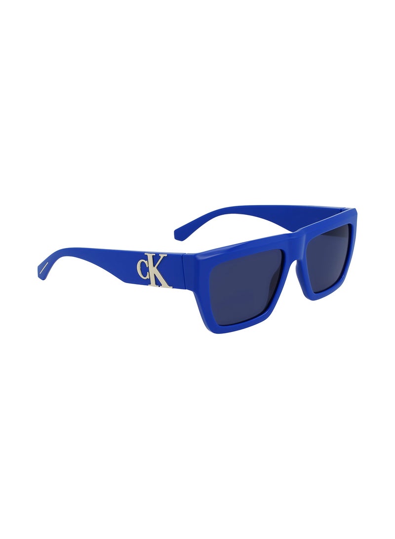 Calvin Klein Jeans Men's Rectangular Sunglasses - CKJ23653S-400-5517 - Lens Size: 55 Mm - Image 2