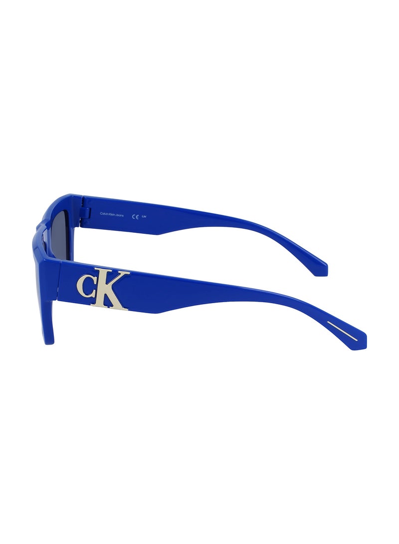 Calvin Klein Jeans Men's Rectangular Sunglasses - CKJ23653S-400-5517 - Lens Size: 55 Mm - Image 4
