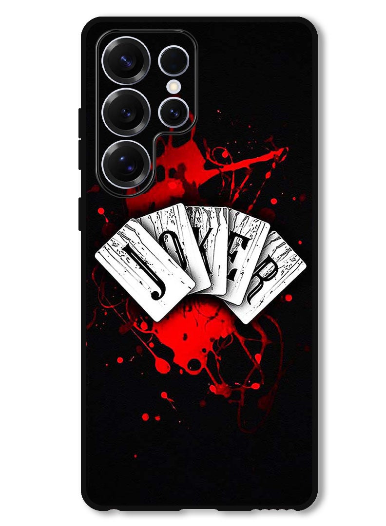 Theodor Protective Case Anti Scratch Shock Proof Bumper Cover For Samsung Galaxy S25 Ultra Joker Cards - Image 1