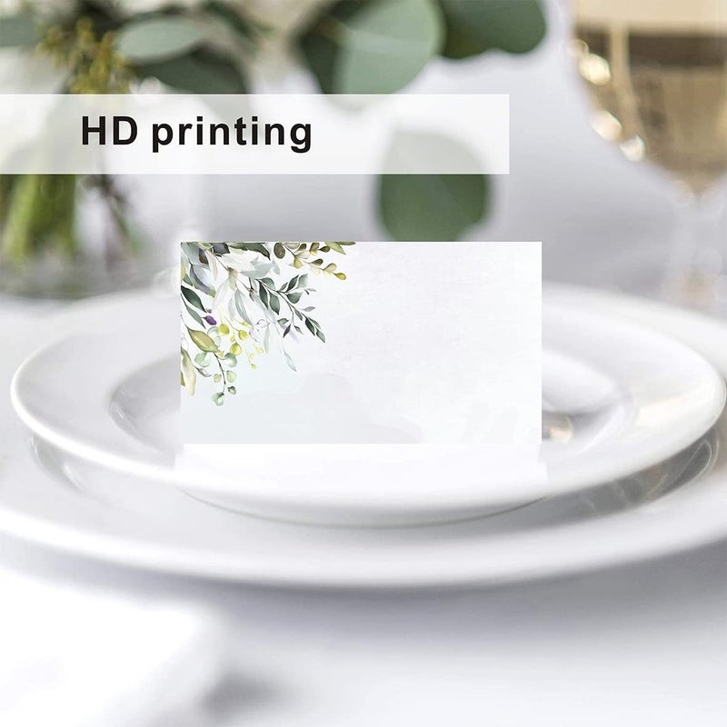 KIUKIUO 135 Pack place cards with Watercolor pattern Seating Place Cards for table setting table Weddings Banquets Dinner Parties Name Cards(3 styles) - Image 3