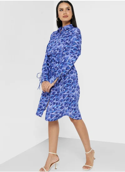 VERO MODA Tie Detail Button Down Dress