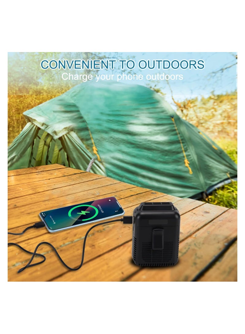 SYOSI Waist Fan with 32H Working Time Portable Mini Shirt Fan with 3 Speeds Hands-free Wearable Body Fan Strong Airflow Belt Fan for T-shirts Jacket Fishing Climbing Cycling - Image 5
