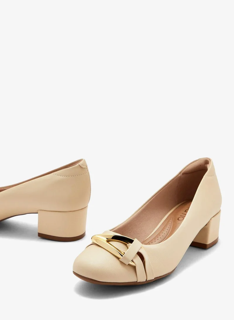 Beira Rio  Elle Close Toe Mid Heel Pumps for Women | Best Price UAE