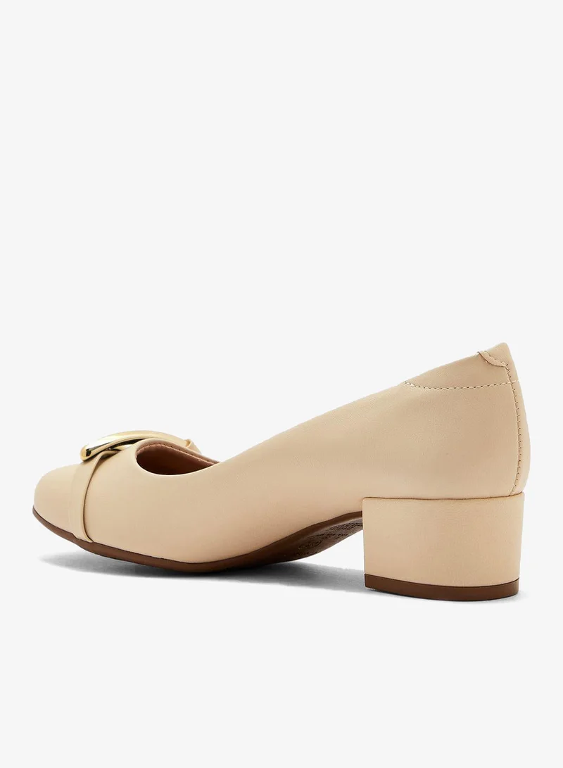 Beira Rio  Elle Close Toe Mid Heel Pumps for Women | Best Price UAE