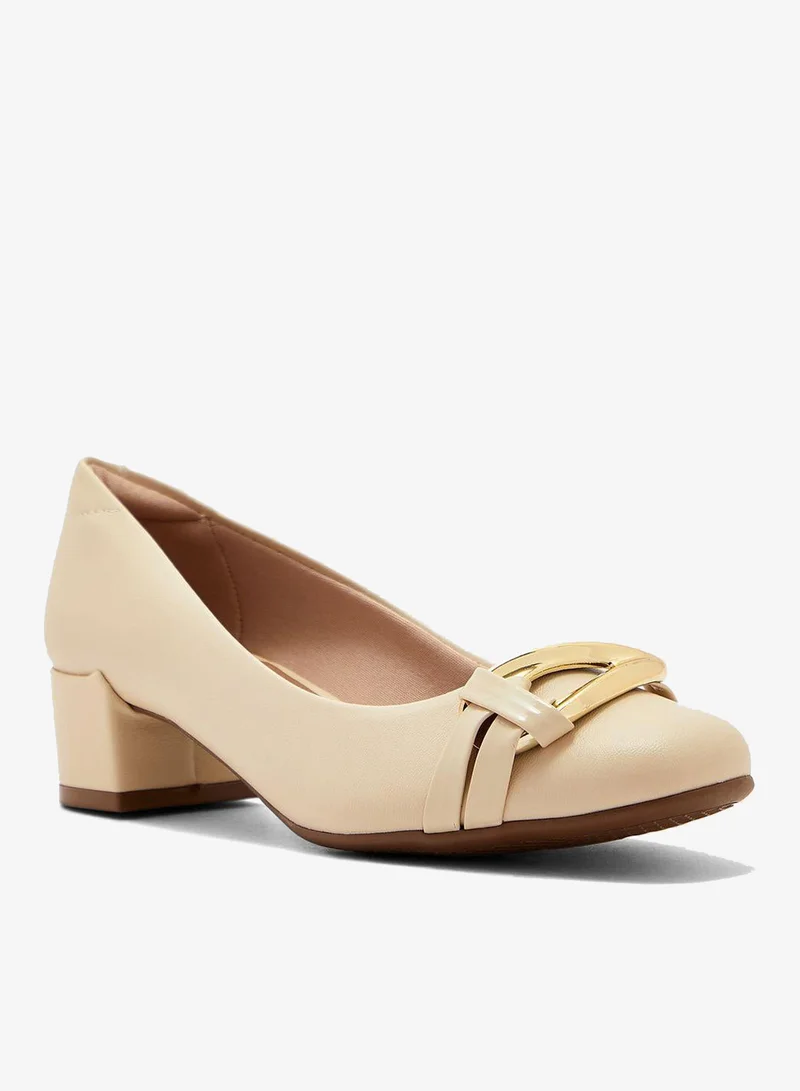 Beira Rio  Elle Close Toe Mid Heel Pumps for Women | Best Price UAE