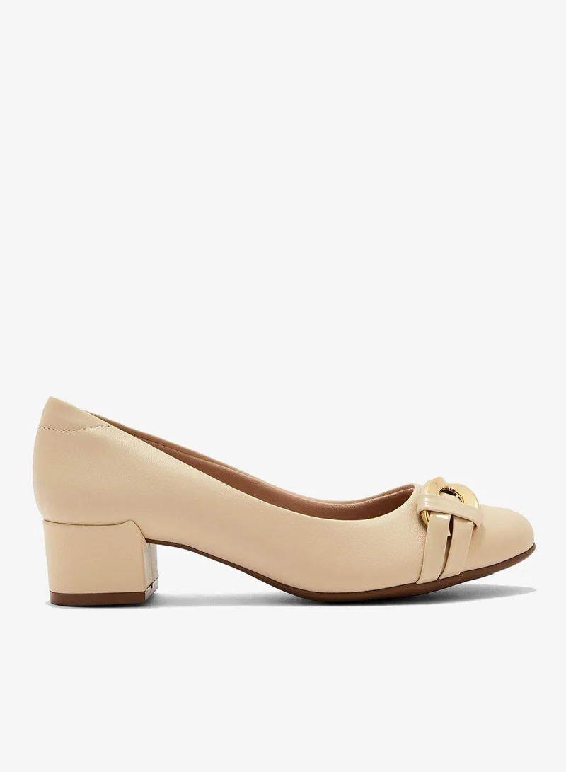 Elle Close Toe Mid Heel Pumps