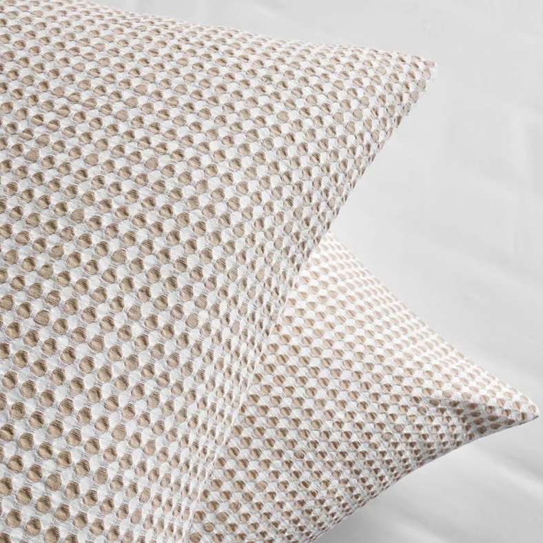 Pan Home Whitney Waffle 3-piece Super King Duvet Cover Set 260x220cm - Beige - 121IHI9900287 - Image 3