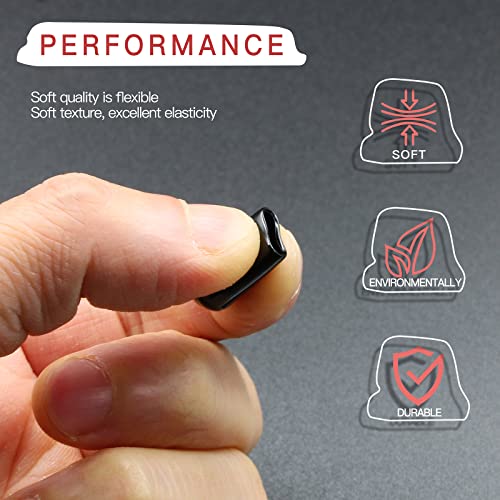 Jamiikury 60PCS Rubber End Caps 10mm ID Vinyl Flexible End Caps Screw Thread Protectors, Bolt End Caps (Black, 60PCS) - Image 4
