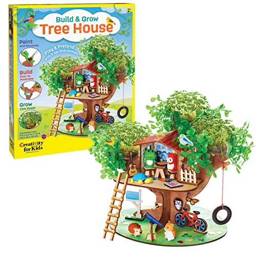 Creativity for Kids Build and Grow Tree House Craft Kit Treehouse Playset Toy for Boys and Girls Classic Toys for Kids Ages 6 - Image 1