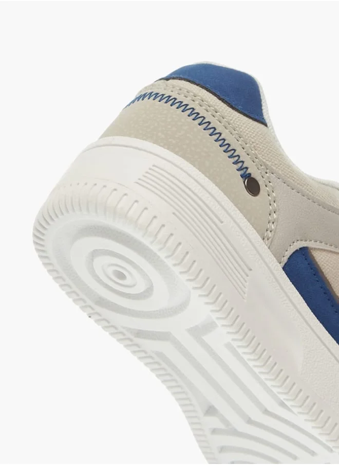 LBL by Shoexpress Boys Textured Sneakers With Hook And Loop Closure
