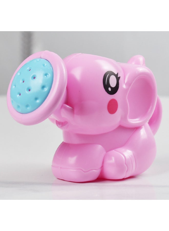 Generic - Baby Bath Toys Playing Water Elephant Kettle Children Baby Baby Boy Yellow Duck Girl Shower Duck-Color:Little Elephant Sprinkler-Pink ] - Image 1