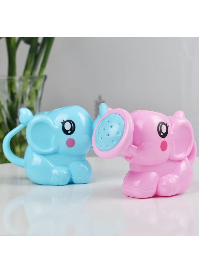 Generic - Baby Bath Toys Playing Water Elephant Kettle Children Baby Baby Boy Yellow Duck Girl Shower Duck-Color:Little Elephant Sprinkler-Pink ] - Image 1