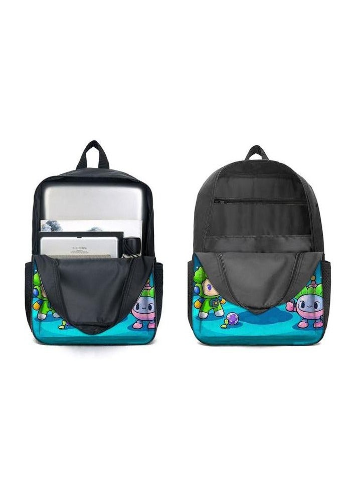 Cartoon three-piece schoolbag with zipper - 406  - Image 4