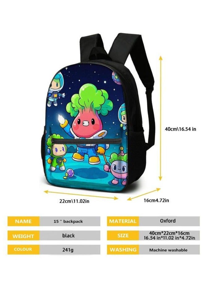 Cartoon three-piece schoolbag with zipper - 406  - Image 5