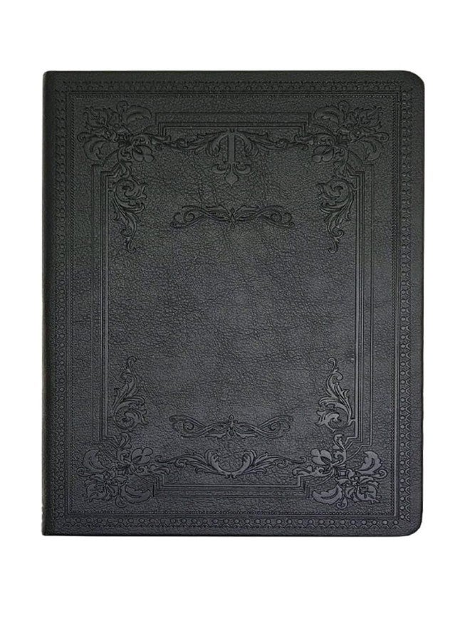 Eoast® Ruled Journal and Success Planner,Diary, Landscape leatherite Coverwith Embossed Vintage Design Undated 80GSM,128pg A5 size Notebook Schedule Your Day, Manage To-Do List & Goals Tracker,Journalling (Black colour) - Image 1