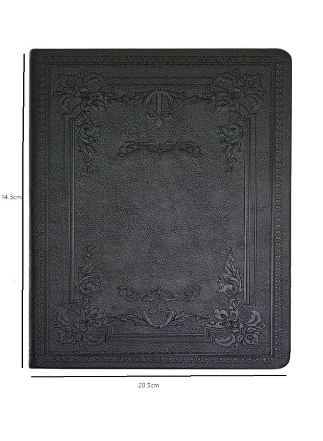 Eoast® Ruled Journal and Success Planner,Diary, Landscape leatherite Coverwith Embossed Vintage Design Undated 80GSM,128pg A5 size Notebook Schedule Your Day, Manage To-Do List & Goals Tracker,Journalling (Black colour) - Image 2