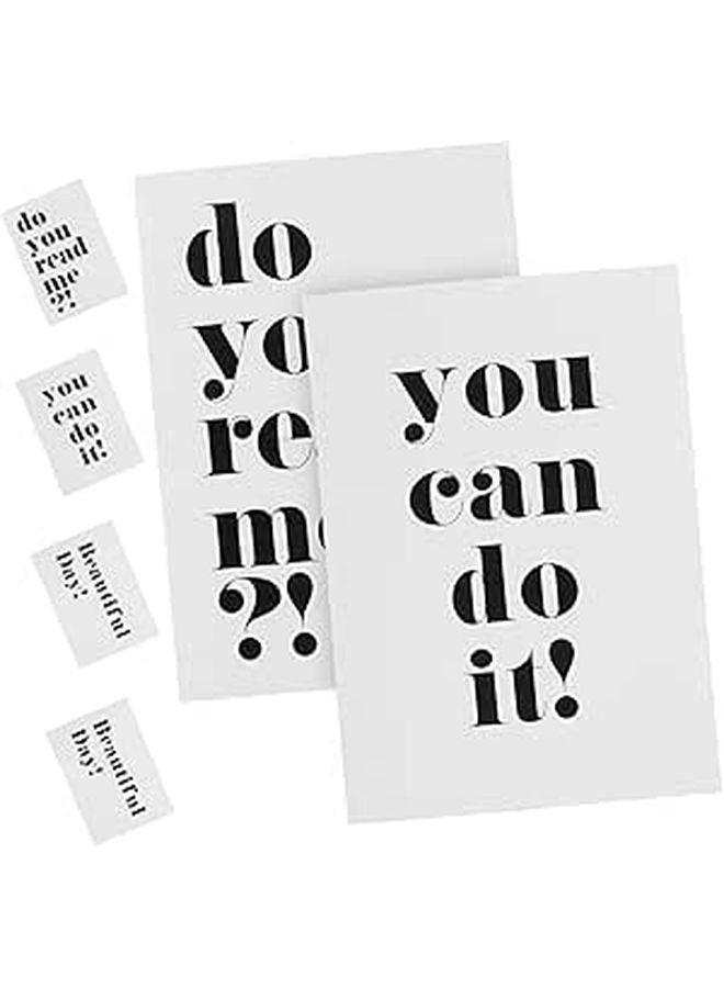 6pcs Alphabet Cards for Photo Booth Backdrop Wedding Birthday Event Food Photography Props - Image 1