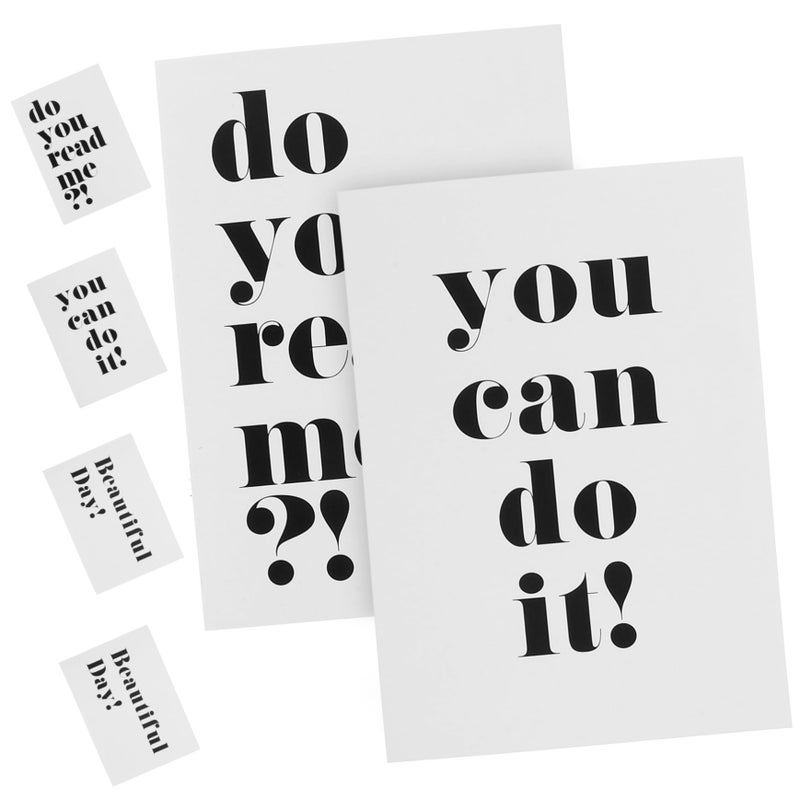 6pcs Alphabet Cards for Photo Booth Backdrop Wedding Birthday Event Food Photography Props - Image 2