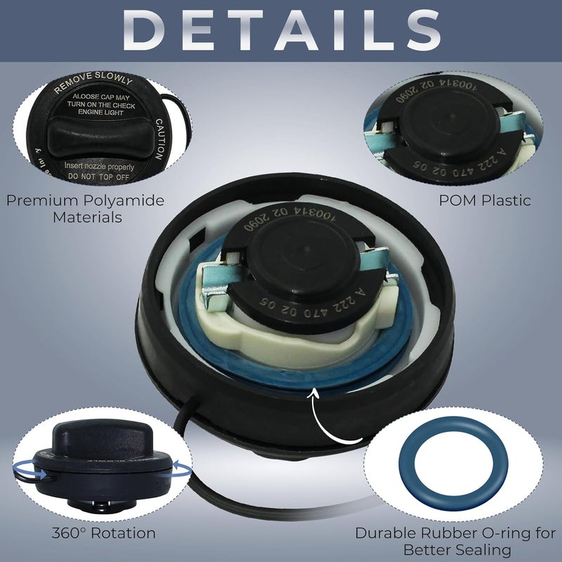 Anleecap Gas Cap for Mercedes Benz Models - Image 3