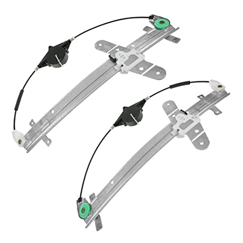 TRQ Front Power Window Regulator Set Compatible with 1992-2011 Ford Crown Victoria Mercury Grand Marquis 2003-2004 Marauder FO1350106 FO1351106 - Image 3