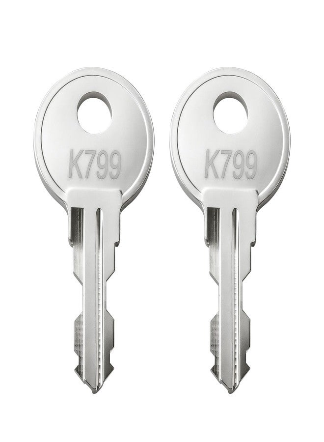 Hugexpen K799 Tool Chests Keys for Weather Guard Cabinet Lock, Pre-Cut Replacement Toolbox Keys for Weather Guard Truck Tool Box (2 PCS) - Image 1