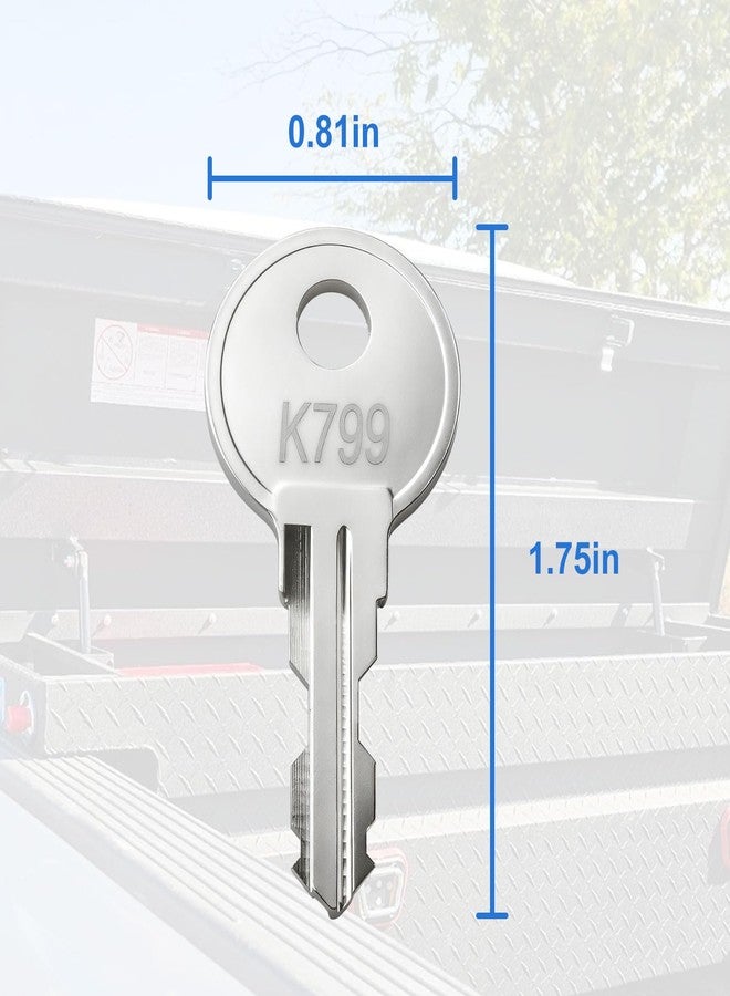 Hugexpen K799 Tool Chests Keys for Weather Guard Cabinet Lock, Pre-Cut Replacement Toolbox Keys for Weather Guard Truck Tool Box (2 PCS) - Image 2