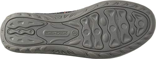 SKECHERS حذاء سكيشرز النسائي ريجgae فيست - لوفر مسطح من القش، أزرق داكن، 7 أمريكي - Image 3