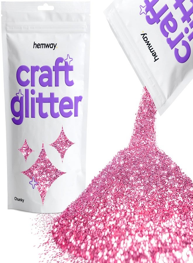 Hemway Craft Glitter Rose Pink 100g Chunky Glitter for Crafts, Resin, Epoxy, Tumbler, Art, Candle, Decorations, Crafting Supplies - Image 1