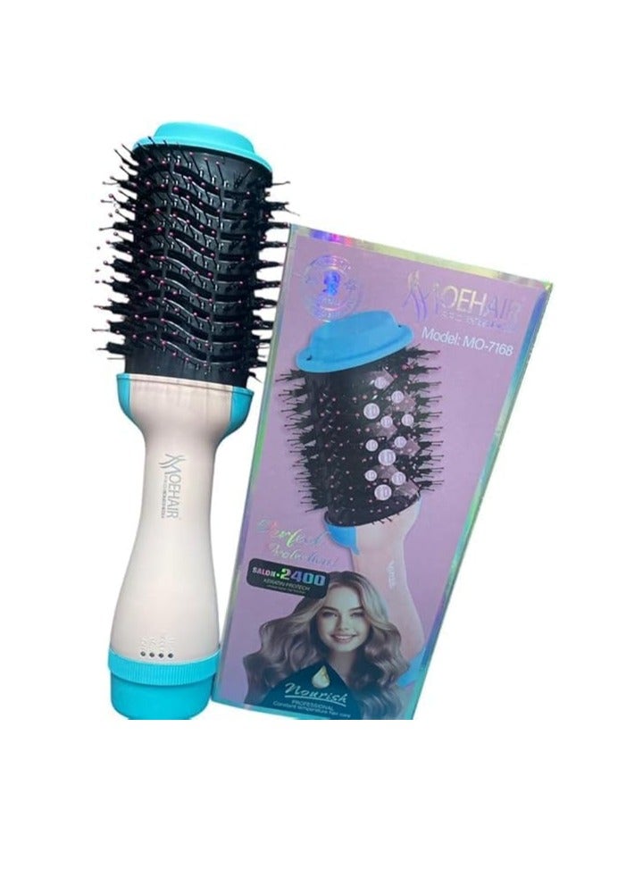 موهير فرشاة استشوار 2400 مصففة الشعر الجاف والرطب من موهير + شنطه براند هديه 2400 واط (بضمان سنه) - Image 5