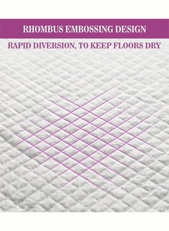 Generic 50 Pcs Dog Pads Thicker Pet Training and Puppy Pads Super Absorbent Pee Pads for Dogs Leak Proof Dog Potty Training Pads for Puppies Cats Rabbits Pet Pee Pads  - Image 2