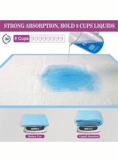 Generic 50 Pcs Dog Pads Thicker Pet Training and Puppy Pads Super Absorbent Pee Pads for Dogs Leak Proof Dog Potty Training Pads for Puppies Cats Rabbits Pet Pee Pads  - Image 4