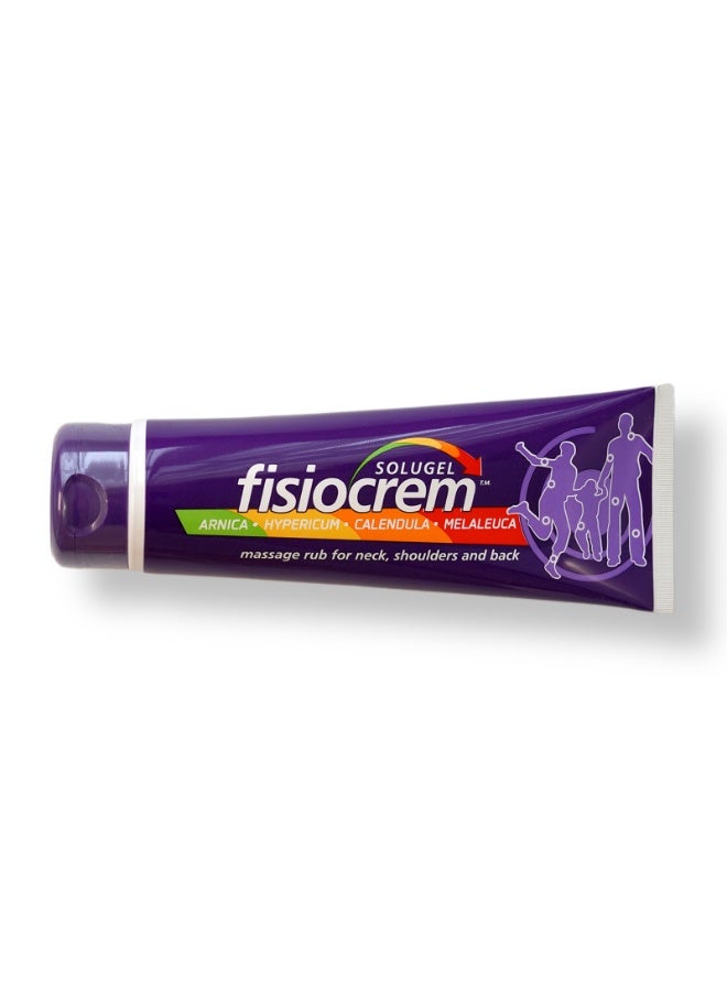 Fisiocrem Solugel Pain Relief Gel – Natural Herbal Cream for Muscle, Neck & Joint Pain, Arnica & Menthol, Fast Absorbing Formula – 60ml - Image 1