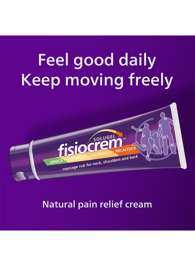 Fisiocrem Solugel Pain Relief Gel – Natural Herbal Cream for Muscle, Neck & Joint Pain, Arnica & Menthol, Fast Absorbing Formula – 60ml - Image 2