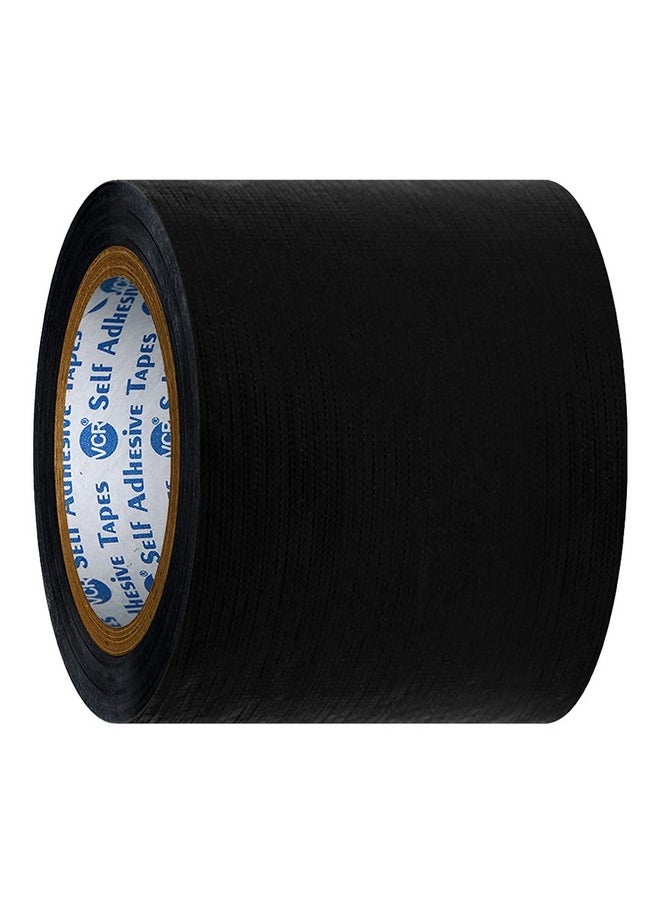 VCR VCR Black Duct Tape - 18 Meters in Length 96mm / 4" Width - 1 Roll Per Pack - Strong Book Binding Tape - Waterproof Heavy Duty Duct Tape  - Image 3