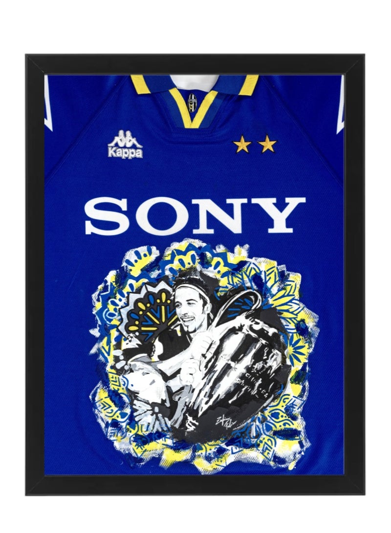 Boomah Accessories Alessandro Del Piero Juventus Jersey Art Poster with Frame 30x40cm 