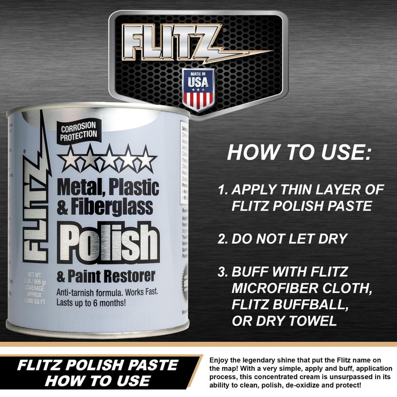 Flitz Flitz International Multi Purpose Metal Polish, 2.2-Pound, Blue, Single (CA 03518-6)  - Image 3