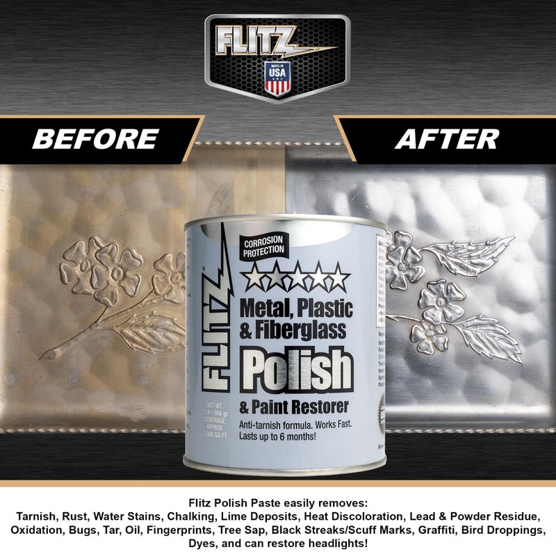 Flitz Flitz International Multi Purpose Metal Polish, 2.2-Pound, Blue, Single (CA 03518-6)  - Image 4