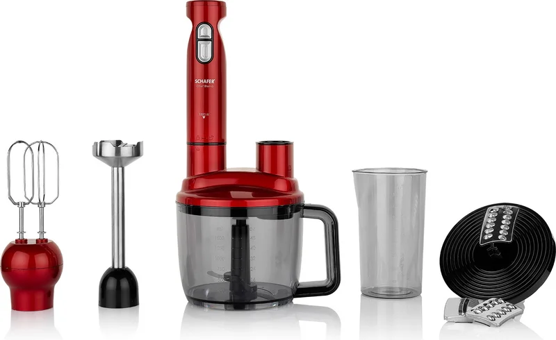 Schafer Chef Blend Mega Blender Set-Red