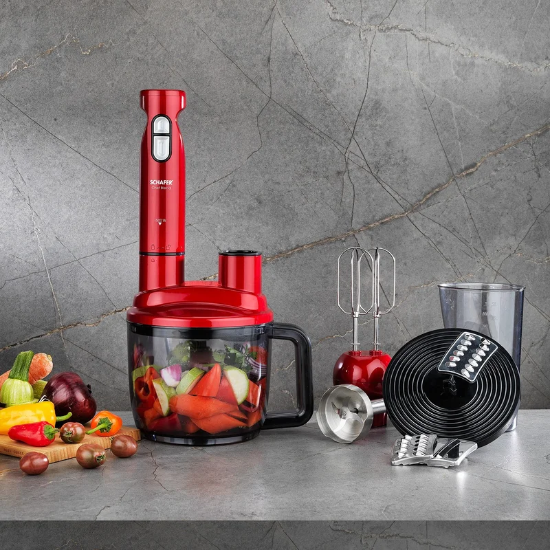 Schafer Chef Blend Mega Blender Set-Red