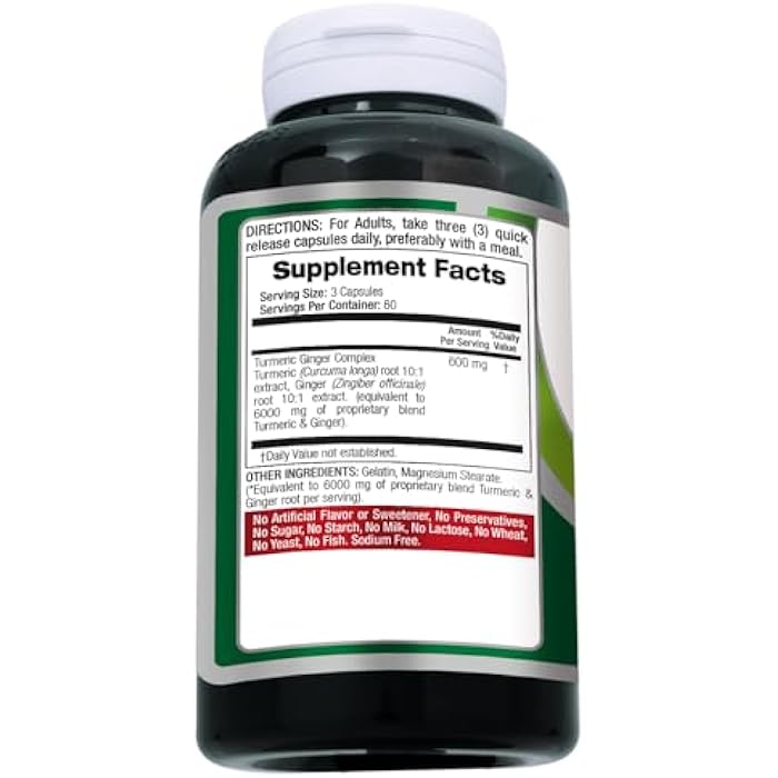 FITO MEDIC'S Lab | Turmeric and Ginger Supplement | 180 Caps s. - Image 3