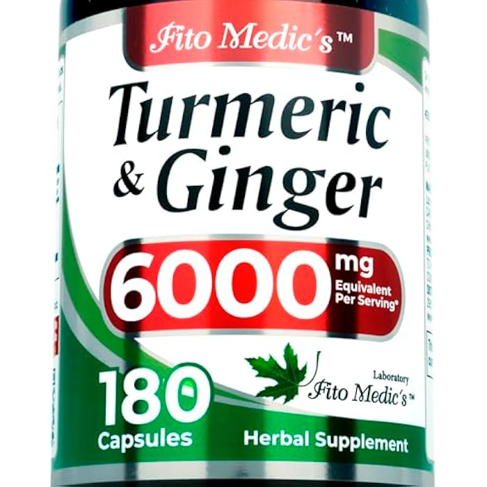 FITO MEDIC'S Lab | Turmeric and Ginger Supplement | 180 Caps s. - Image 1