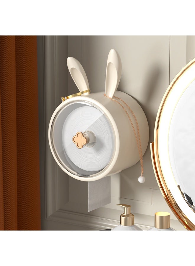 Noon East Tissue Box Cover Premium Hotel Series Clear PP Wall Mounted Facial Tissues Dispenser, Horizontal & Vertical for Bathroom, 20 x 20 x 15.2 cm, White - Image 4