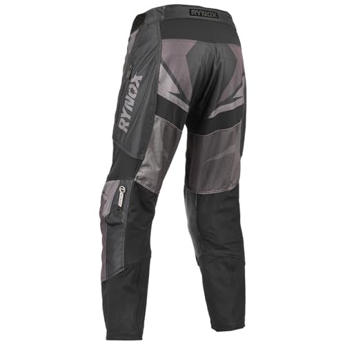 Rynox Unisex Dune Neo Offroad Regular Pants | Motorcycle Offroad Riding Pants with Abrasion Resistance and Active Ventilation - Black, M - Image 2