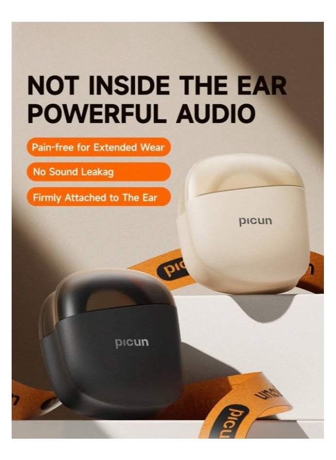Picun - H1 Bluetooth Headphones - Wireless, Surround Sound Filtering, Noise Reduction Technology, Lightweight, Bluetooth 5, High-Quality Soun - Image 1