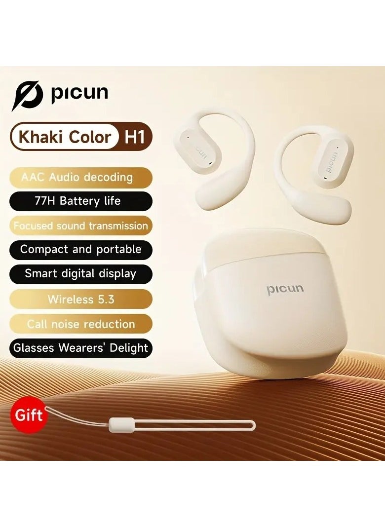 Picun - H1 Bluetooth Headphones - Wireless, Surround Sound Filtering, Noise Reduction Technology, Lightweight, Bluetooth 5, High-Quality Soun - Image 1
