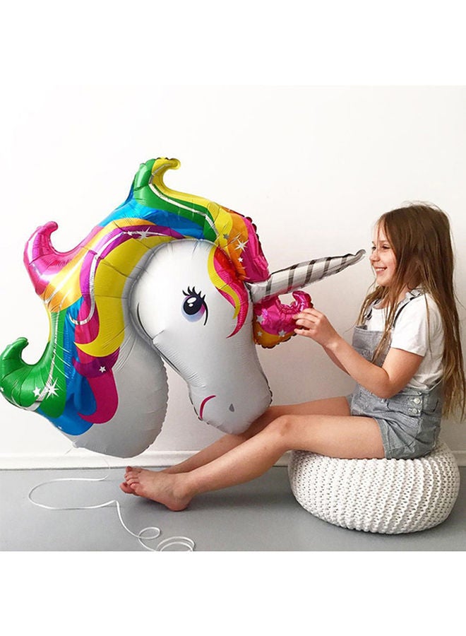 NIBEMINENT Latex Unicorn Balloon Party Supplies Multicolour 117x88centimeter - Image 3