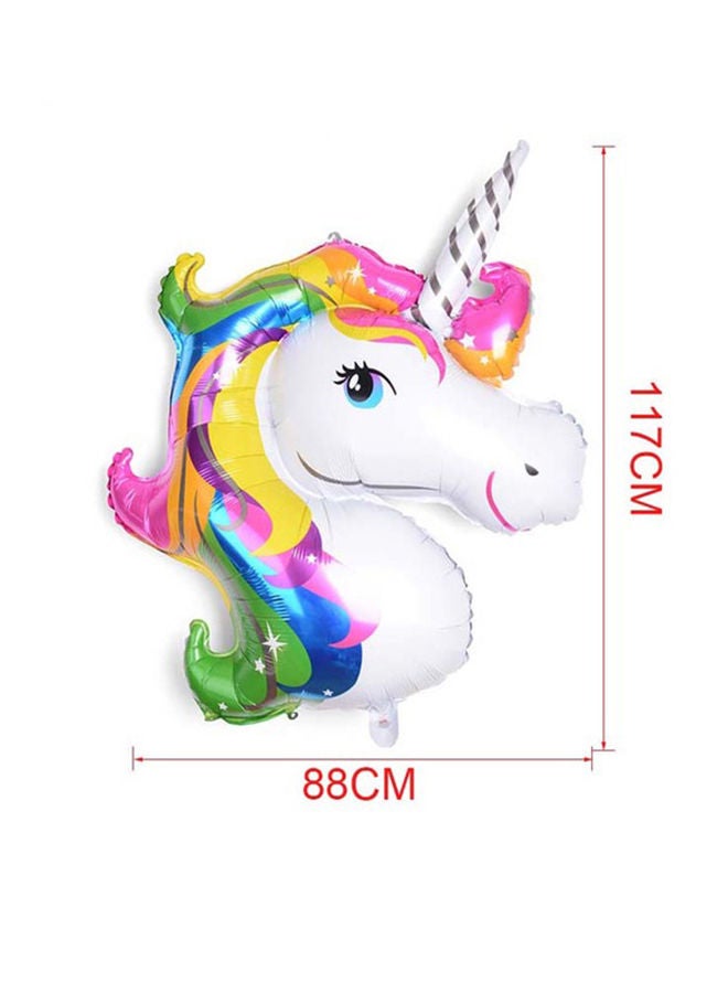 NIBEMINENT Latex Unicorn Balloon Party Supplies Multicolour 117x88centimeter - Image 2