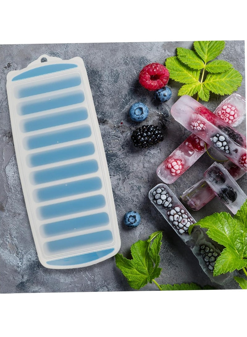 Oasisgalore 3 pcs Plastic Ice Cube Trays with Lids, Ice Mold Grid Maker for Freezer, Kitchen Ice Making Tool  - Image 3
