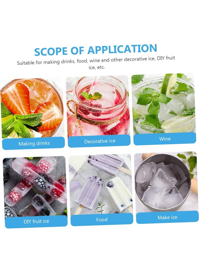 Oasisgalore 3 pcs Plastic Ice Cube Trays with Lids, Ice Mold Grid Maker for Freezer, Kitchen Ice Making Tool  - Image 5