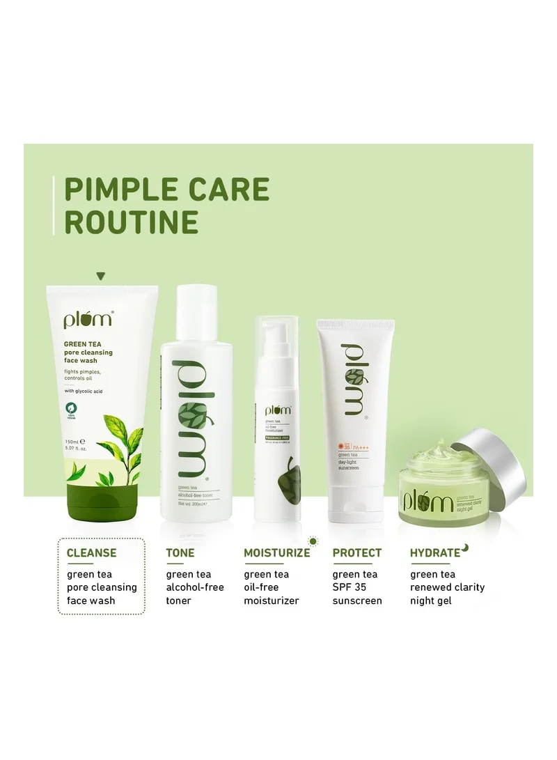 Plum Green Tea Pore Cleansing Face Wash 150ml Plum Green Tea Pore Cleansing Face Wash For Oily and Acne Skin Clean Dirt Pollution For Clear Skin 100% Vegan, 150 ml for Women | Best Price UAE
